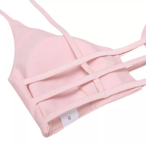 🎉Just in🎉Pink lace padded Brazilian bikini set! - Picture 6 of 8